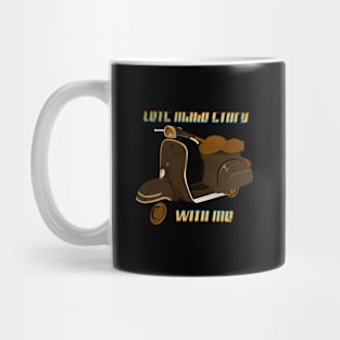 Old Scooter Brown Mug